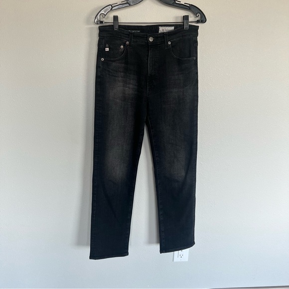 NWOT AG Saige Ankle Straight Leg Jean 6 Years Catalyst Black Grey Denim Women 29 - Picture 3 of 13